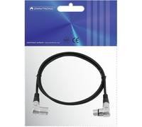 Omnitronic 30220630 XLR Colleging Cavo [1x XLR Plug 3 Poly-1x XLR Socket 3 Poly] 1,50 m Nero (30220630)