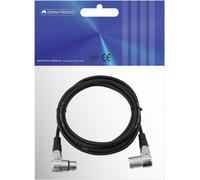 Omnitronic 30220632 XLR Cavo di collegamento [1x XLR Plug 3 Poly-1x XLR Socket 3 Poly] 3,00 m Nero (30220632)