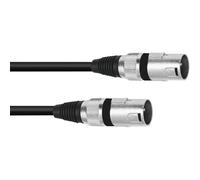 Omnitronic Adattatore Cavo XLR (M)/XLR (M) 0,2 m NERO