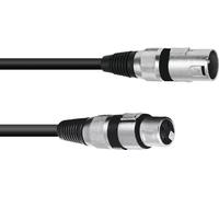 Omnitronic 3022075B XLR Cavo di collegamento [1x XLR Plug 3 Poly-1x XLR Socket 3 Poly] 0,20 M nero (3022075b)