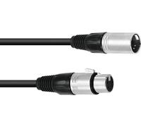 Omnitronic 30220768 XLR Cavo di collegamento [1x XLR Plug 5 Poly-1x XLR Socket 5 Poly] 3,00 M nero (30220768)
