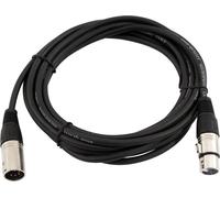 Omnitronic 30220769 XLR Cavo di collegamento [1x XLR Plug 5 Poly-1x XLR Socket 5 Poly] 5,00 m Nero (30220769)