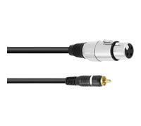 Omnitronic 30224028 XLR Cavo adattatore [1x Spina RCA - 1x Presa XLR 3 poli] 2