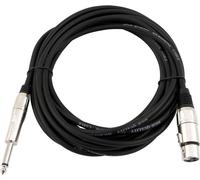 Omnitronic 30225170 cavo adattatore XLR [1x XLR Socket 3 Poly - 1x Jack Plug 6,3 mm (mono)] 5,00 m neri (30225170)