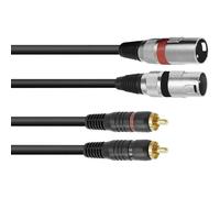Omnitronic 3022522B XLR Cavo adattatore [2x Spina XLR 3 poli - 2x Spina RCA] 1