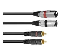 Omnitronic 3022522C XLR Cavo adattatore [2x Spina XLR 3 poli - 2x Spina RCA] 1