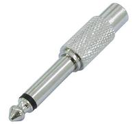 OMNITRONIC 3022615M ADATTATORE RCA FEMMINA - JACK MASCHIO 1/4" 6,3mm IN METALLO