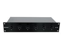 Omnitronic 80711338 Ela 6S Zone LS regolatore (30 Watt) Nero