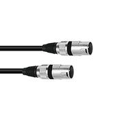 Omnitronic Adattatore Cavo XLR (M)/XLR (M) 0,2 m NERO
