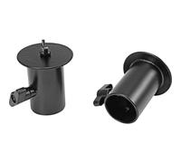 OMNITRONIC BOB-4 - Manicotto per treppiede, 2 pezzi, adattatore con manicotto per treppiede per tubi da 35 mm su filettatura M8