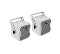 OMNITRONIC BOB-4 Top 16 Ohm bianco 2 pezzi | Coppia di altoparlanti da 16 ohm con altoparlante a banda larga da 4" | per l'espansione del subwoofer BOB-10A per funzionamento 2.1, 4.1 e 8.1