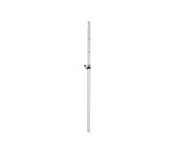 OMNITRONIC BPS-2 - Alzatore per casse, colore bianco, barra distanziatrice variabile, filettatura M20, regolabile da 110 a 200 cm e portata fino a 18 kg