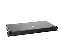 OMNITRONIC Cassetto rack KE-1 con serratura 1U | Cassetto richiudibile per rack da 19"