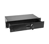OMNITRONIC Cassetto rack SN-2 con serratura 2U | Cassetto richiudibile per rack da 19"