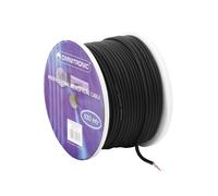 OMNITRONIC Cavo Microfono 100m Nero con Set Connettori XLR 3 Poli