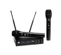 OMNITRONIC E-FLEX 2: Sistema Microfono Wireless UHF 2 Canali 559-575 MHz