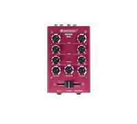 OMNITRONIC GNOME-202 Mini Mixer Rosso - Compatto e Professionale per DJ