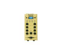 OMNITRONIC GNOME-202P Mini-Mixer Oro con Bluetooth e Lettore MP3