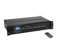 OMNITRONIC MA-240P - Amplificatore di miscelazione ELA, con lettore MP3 e telecomando a infrarossi, Bluetooth, 240 Watt