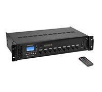 OMNITRONIC MA-60P - Amplificatore di miscelazione ELA, con lettore MP3 e telecomando IR, Bluetooth, 60 Watt