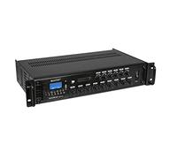 OMNITRONIC MAVZ-360.6P - Amplificatore di miscelazione ELA a 6 zone, lettore MP3 & IR-FB, zone regolabili, 360 W