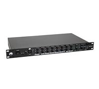 OMNITRONIC Mixer per intrattenimento EM-280 | mixer stereo a 8 canali con 2 uscite a zone regolabili, 19"