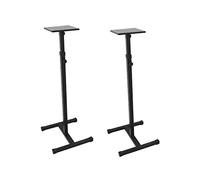 OMNITRONIC MO-1 - Supporto per monitor, 2 pezzi, estensibile da 93 a 148 cm, carico massimo 18 kg