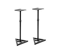OMNITRONIC MO-5 - Supporto per monitor, 2 pezzi, 2 supporti per monitor, estensibile da 75 a 130 cm, portata fino a 30 kg