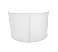 OMNITRONIC Mobile DJ Screen Curved con cover ws, rivestimento portatile per tavoli da DJ