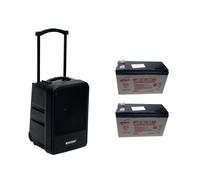 OMNITRONIC MOM-10BT4: Sistema PA Portatile Wireless con Batteria e Moduli Person