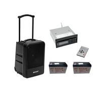 OMNITRONIC MOM-10BT4: Sistema PA Wireless Modulare con Lettore CD/USB/SD e Doppi