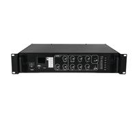 OMNITRONIC MPZ-500.6P: Amplificatore Mixer ELA 6 Zone con Lettore Audio e Teleco
