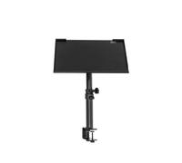 OMNITRONIC NTB-1 - Supporto da tavolo per computer portatile, regolabile in altezza, con morsetto da tavolo (39 x 29 cm)