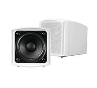 OMNITRONIC OD-2T Coppia Altoparlanti da Parete 100V Bianchi - 30W, Uso Esterno