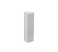 OMNITRONIC ODC-224T - Altoparlante a colonna per esterni, colore bianco, resistente alle intemperie, con alloggiamento in alluminio (2 x 4), con supporto, 65 W RMS