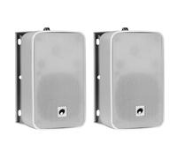 OMNITRONIC ODP-204 Altoparlanti da Parete 16 Ohm Bianchi - Set da 2, Impermeabil