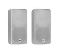 OMNITRONIC ODP-206 Altoparlanti da Parete 16 Ohm Bianchi - Set da 2, IP65, 80W R