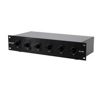 OMNITRONIC PA Controller 6 Zone Mono con Relè Priorità 24V e Controllo Volume