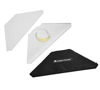 OMNITRONIC Piastre angolari con custodia per mobile DJ Stand ws, piastre angolari per tavoli da DJ portatili