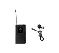 OMNITRONIC Serie UHF-E - Trasmettitore tascabile 527,5 MHz + microfono lavalier | Trasmettitore tascabile con microfono lavalier per ricevitore della serie UHF-E