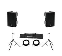 OMNITRONIC Set Audio Professionale: 2x XKB-215A, Supporti MOVE MK2 e Cavi XLR