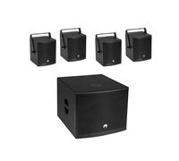 OMNITRONIC Set audio professionale Subwoofer MOLLY-12A e Altoparlanti MOLLY-6, B