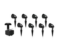 OMNITRONIC Set GSUB-8 Bodeneinbau-Subwoofer + 8x PS-2.5GS Projektorlautsprecher, schwarz (20000455)