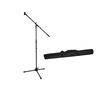 OMNITRONIC Set Microfono Treppiede con Boom, PRO bk + Borsa