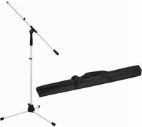 Omnitronic Set Microfono Treppiede Ms-3 Bk Con Borsa + Borsa