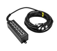 OMNITRONIC Stagebox Multicore MUS-610: Multicore Professionale 6 Ingressi, 10 Me