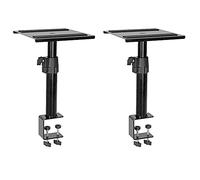 Omnitronic TMO-2 - Supporto regolabile per monitor da tavolo, altezza regolabile 25-42 cm, per studio DJ