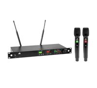 OMNITRONIC UHF-602 Sistema Microfonico Wireless a 2 Canali con Tecnologia True D