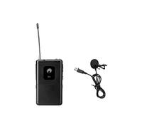 OMNITRONIC UHF-E - Trasmettitore tascabile serie 529,7 MHz + microfono lavalier | Trasmettitore tascabile con microfono lavalier per ricevitore della serie UHF-E