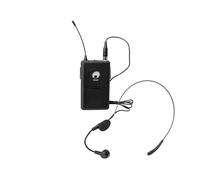 OMNITRONIC WAMS-12 - Trasmettitore tascabile con microfono ad archetto da 863 MHz, con microfono ad archetto per WAMS-12BT2